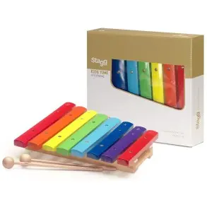 Xilofon Stagg De Matera Con 8 Notas De Colores XYLOJ8RB