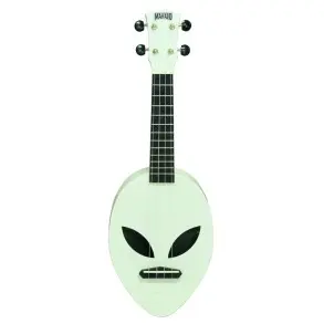 Ukelele Soprano Mahalo Alien Glow Green