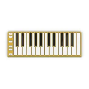 Teclado Controlador MIDI CME XKEY 25 Notas PC Mac IPAD IPHONE Dorado