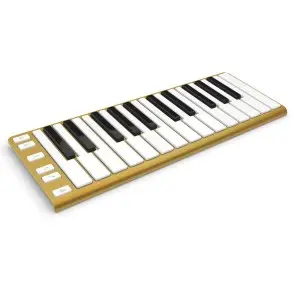 Teclado Controlador MIDI CME XKEY 25 Notas PC Mac IPAD IPHONE Dorado