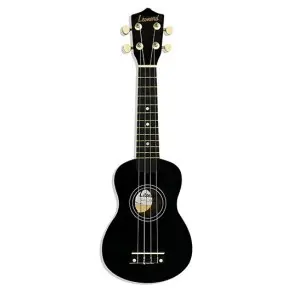 Ukelele Soprano Leonard Color Negro Con Funda
