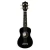 Ukelele Soprano Leonard Color Negro Con Funda
