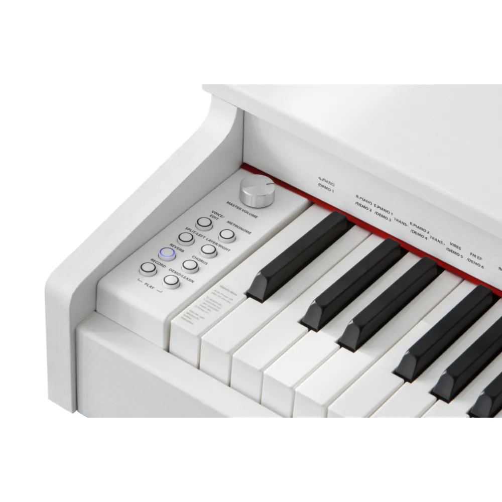 Piano Digital Kurzweil M70 88 Teclas Mueble Blanco con Banqueta