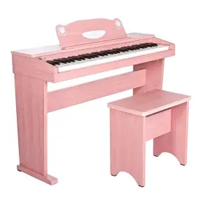 Piano Digital Niños Artesia FUN1 5 Octavas Mueble Rosa