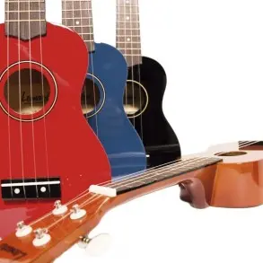 Ukelele Soprano Leonard Color Rojo Con Funda