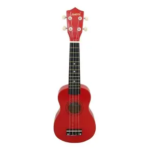 Ukelele Soprano Leonard Color Rojo Con Funda