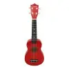Ukelele Soprano Leonard Color Rojo Con Funda