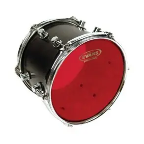 Parche Evans 12" Hydraulic Transparente Doble Capa Rojo TT12HR