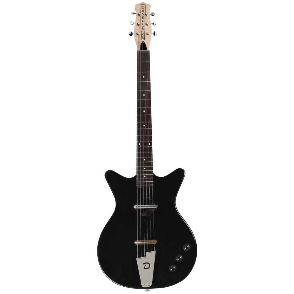 Guitarra Electrica Danelectro Electrica - Acustica Convertible Negra