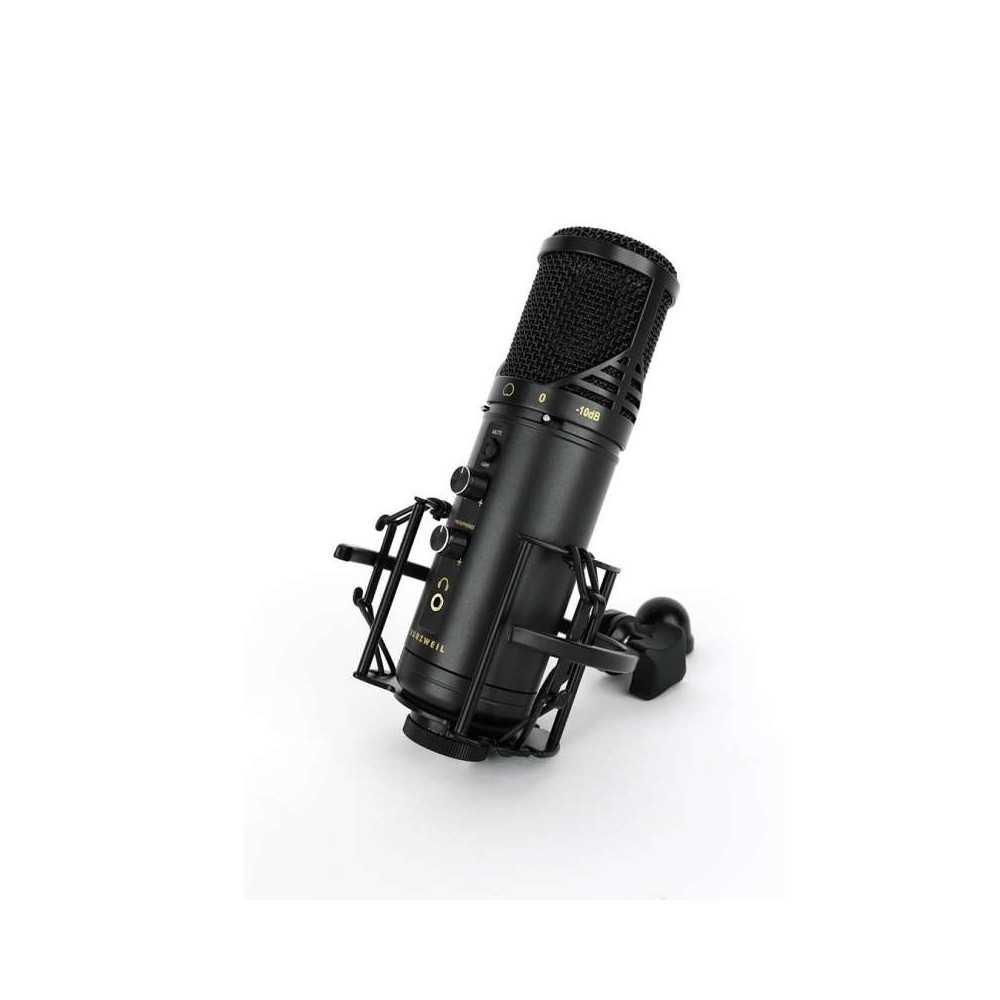 Microfono USB Condenser Kurzweil KM1U Capsula Negro