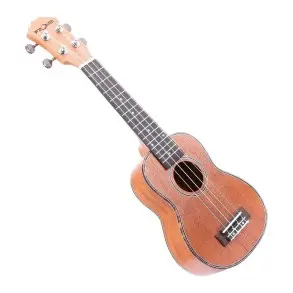 Ukelele Soprano color Madera CAOBA - Fzone FZU-06 + Funda