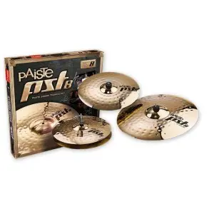 Set De Platillos Paiste Hi Hat 14" + Crash 16"+ Ride 20" PST8 Rock Set