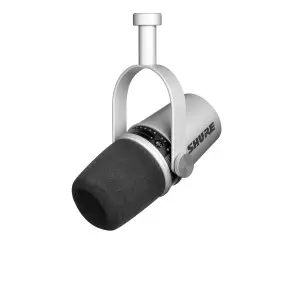 Micrófono Shure MV7 Dinámico Podcast/Radio USB / XLR Plateado