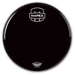 Parche Remo 22" Powerstroke 3 Negro Capa Simple Con Logo 0318-622BB-MPN