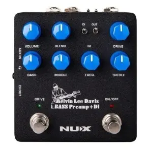 Pedal de Efecto NUX NBP-5 Melvin Lee Davis Pre-Amp Bajo