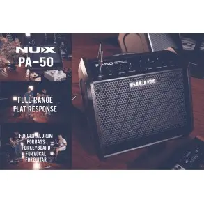 Amplificador Monitor NUX PA-50 50W Para Guitarra