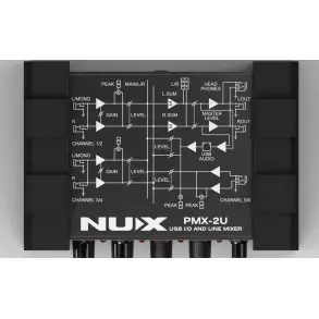 Mixer 6 Canales NUX PMX-2U Compacta con USB
