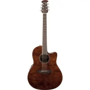 Guitarra Electroacústica Ovation Celebrity Elite CS24 Plus Nutmeg Burled
