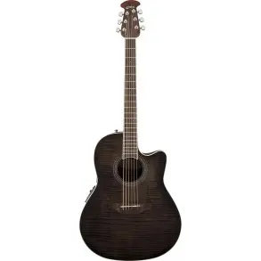Guitarra Electroacústica Ovation Celebrity Elite CS24 Plus Black Flame