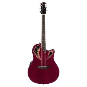 Guitarra Electroacústica Ovation Celebrity Elite CE48 Rojo Rubí