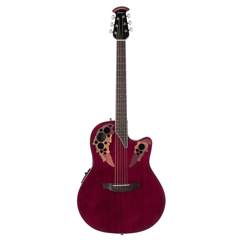 Guitarra Electroacústica Ovation Celebrity Elite CE48 Rojo Rubí