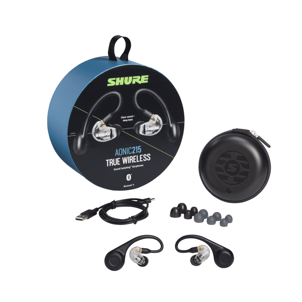 Auricular Shure Aonic 215 Transparente Bluetooth 5 True Wireless