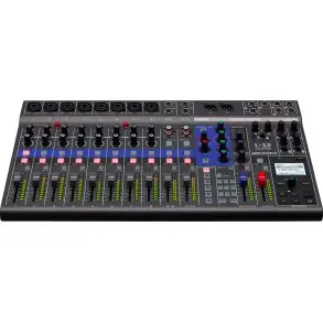 Mixer Digital Zoom L-12 de 12 Canales Multitrack SD USB y Efectos