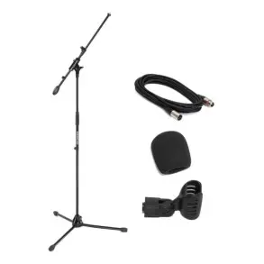 Pack Accesorios para Microfono Soporte + Pipeta + Paravientos + Cable