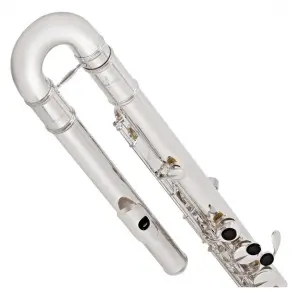 Flauta Bajo PEARL PFB-305E Mecanismo de E Plata