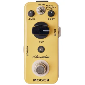 Micro pedal Mooer ACOUSTIKAR simulador de acústica