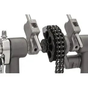 Pedal Doble De Bombo Pearl Eliminator P-1032 Cadena Doble Rojo