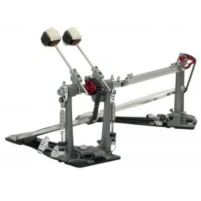 Pedal Doble De Bombo Pearl Eliminator P-1032 Cadena Doble Rojo