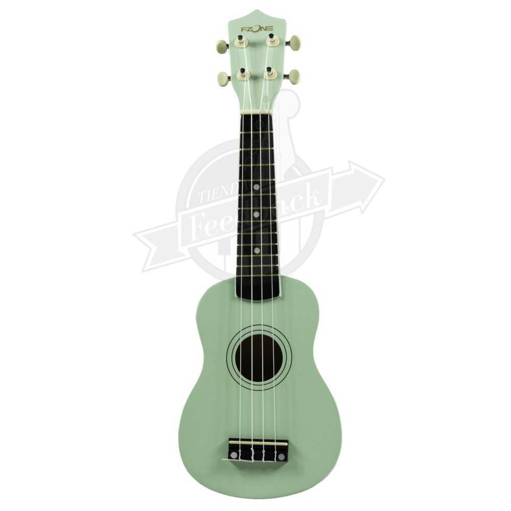 Ukelele Soprano Fzone Color Verde Claro FZU-002