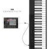 Piano Digital Artesia PA88H 88 Teclas Pesadas USB Color Negro