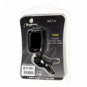 Afinador Clip Cromático Guitarra Bajo Ukelele Violin Magma MCT4