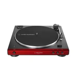 Bandeja Tocadiscos Audio Technica LP60X Bluetooth Color Rojo