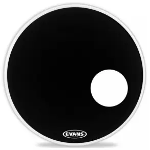 Parche Evans 26" Eq3 Negro Capa Simple con Agujero BD26RB
