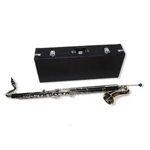 Clarinete Bajo Gala Tono Bb - Llave C Con Estuche