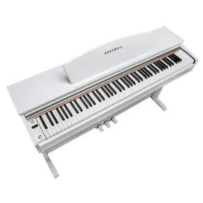 Piano Digital Kurzweil M90 88 Teclas Mueble Blanco con Taburete