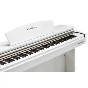 Piano Digital Kurzweil M90 88 Teclas Mueble Blanco con Taburete
