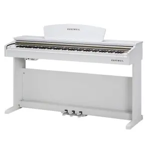 Piano Digital Kurzweil M90 88 Teclas Mueble Blanco con Taburete