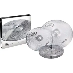 Set De Platillos Sabian Low Volume Quiet Tone HiHat 14" + Crash 16" - Ride 20"