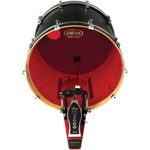 Parche Evans 20" Hydraulic Transparente Doble Capa Rojo BD20HR