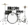 Bateria Pearl para Niño Roadshow Junior 5 Cuerpos Fierros + Platillos Color Negro