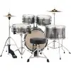 Bateria Pearl para Niño Roadshow Junior 5 Cuerpos Fierros + Platillos Grindstone Sparkle