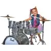 Bateria Pearl para Niño Roadshow Junior 5 Cuerpos Fierros + Platillos Grindstone Sparkle