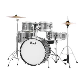 Bateria Pearl para Niño Roadshow Junior 5 Cuerpos Fierros + Platillos Grindstone Sparkle