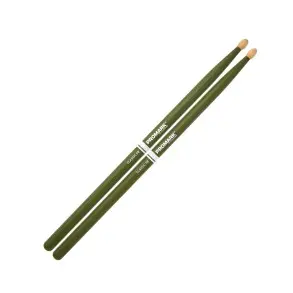 Palillos Promark Hickory 5B - Punta Madera Color Verde