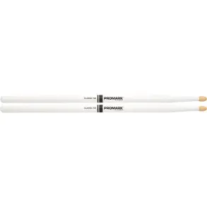 Palillos Promark Hickory 5B - Punta Madera Color Blanco