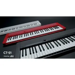 Teclado Casio CT-S1 5 Octavas - Sensitivo Bluetooth - USB CasioTone Color Negro